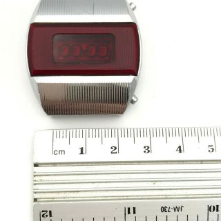 Elektronika 1 Pulsar Vintage Watch USSR Red Digital Dial Quartz Soviet Men ' s Old 8