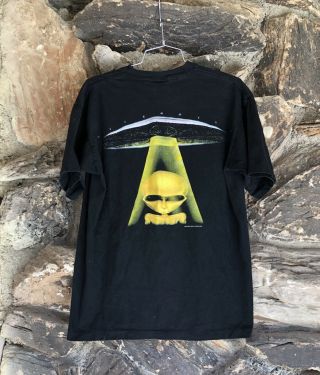 Vintage 90s Alien Workshop Uncovered Aliens T Shirt X Files Area 51 parody 7