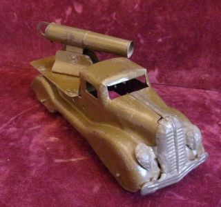 Vintage Marx Pressed Steel Cannon Army Truck