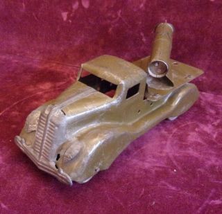 Vintage MARX Pressed Steel Cannon Army Truck 2