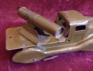 Vintage MARX Pressed Steel Cannon Army Truck 3