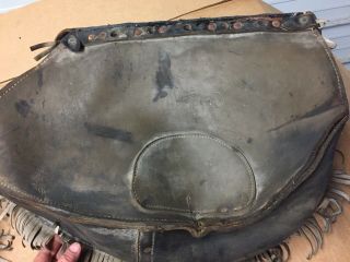 Vintage 1950’s Harley Panhead,  Indian Chief Fringed Saddlebags - RARE FIND 5