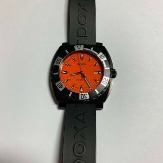 DOXA Orange Aquaman Dive Watch,  RARE men ' s diver watch w/ Box,  Tags 4