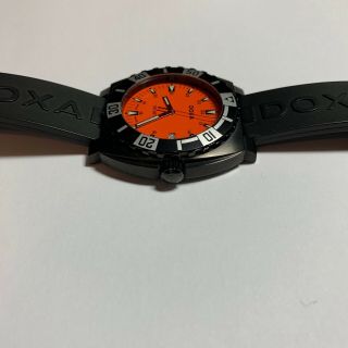 DOXA Orange Aquaman Dive Watch,  RARE men ' s diver watch w/ Box,  Tags 6