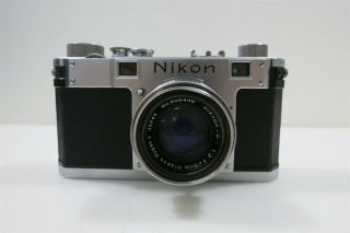 Vintage Nikon S2 35mm Rangefinder Camera With 50mm F/2.  0 Lens P/r/d