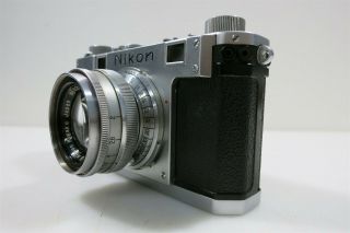 Vintage Nikon S2 35mm Rangefinder Camera with 50mm f/2.  0 Lens P/R/D 3