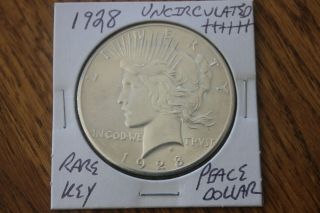 1928 Rare Key Unc,  Peace Dollar