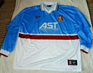 Aston Villa Vintage L/s Football Shirt Home 1997/98 Size Xxl 2xl Long Sleeved 18