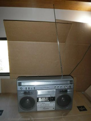 Vintage Quasar Gx - 3661 Boombox Am/fm Cassette Stereo Ghetto Blaster Gx3661
