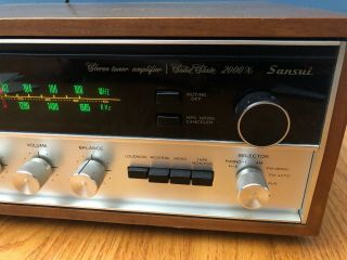 Vintage SANSUI 2000X Solid State Tuner Stereo Amp Receiver - One Owner 6