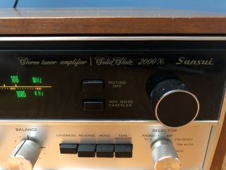 Vintage SANSUI 2000X Solid State Tuner Stereo Amp Receiver - One Owner 7