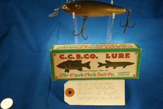 Vintage Creek Chub Bait Co.  100 Wiggler In The Box From The Richard Walton Col.