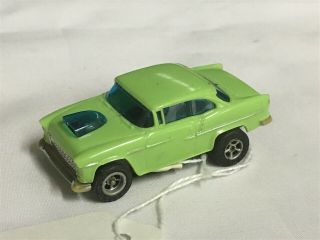 Vintage Aurora Afx Lime Green 55 Chevy Bel Air Slot Car