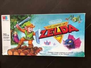 Complete 1988 Vintage Nintendo The Legend Of Zelda Board Game By Milton Bradley