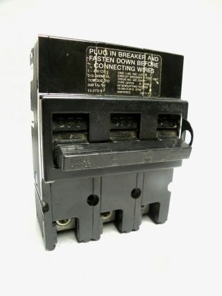 Vintage Challenger Qfp24 3 Pole 150 Amp Circuit Breaker (a45)