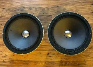 Pair Vintage Altec 15 " 8 Ohm 421 - 8h Series Ii Instrument Speakers - Made In Usa