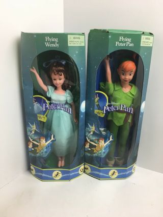 Vintage 1997 Disney Flying Peter Pan Mattel Toys R Us Tag