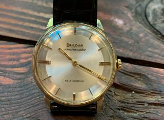 Vintage Bulova Ambassador Micro Rotor Automatic Watch.
