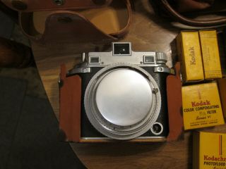 Vintage Kodak Medalist II Camera Supermatic Shutter Ektar 100mm f=3.  5 Lens 2
