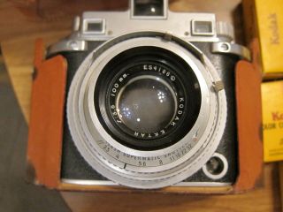 Vintage Kodak Medalist II Camera Supermatic Shutter Ektar 100mm f=3.  5 Lens 8