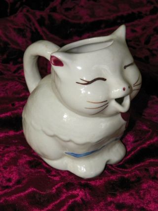 VINTAGE 1940 ' S PUSS ' N BOOTS CAT PITCHER BY SHAWNEE 4