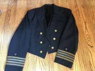 Vintage U.  S.  Navy Officer Dinner Dress Uniform Jacket 44l