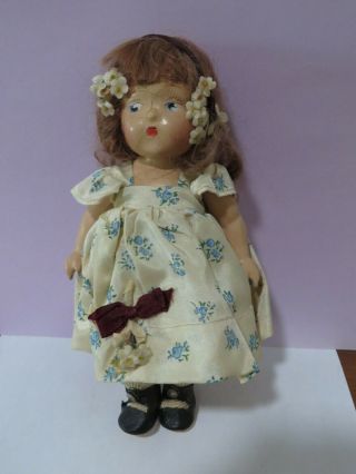 Vintage Vogue Toddles Compo Doll Tlc With Ink Spot Tag Dress Center Snap Shoes