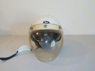 Vintage Buco Half Helmet With Bubble Shield