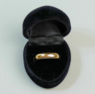 George V Antique 22 Ct Gold Wedding Ring Size N 1/2 Birm.  1923 - 6.  6 Grams