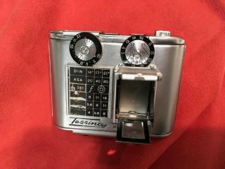 Vintage Swiss Tessina 35mm Miniature Film Spy Camera In Case With Casette
