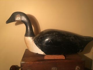 Vintage Antique Hunting Goose wood decoy 6