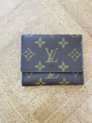 Louis Vuitton Vintage Monogrammed 3 Compartment Credit Card Case With Snap