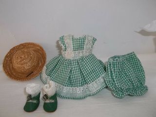 1951 Vintage Vogue Ginny Wavette Outfit - Dress,  Bloomers,  Hat,  Shoes,
