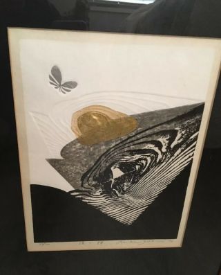 Reika Iwami,  1976 signed art,  80/100 Japanese Wood Block - Listed Artist Rare 5