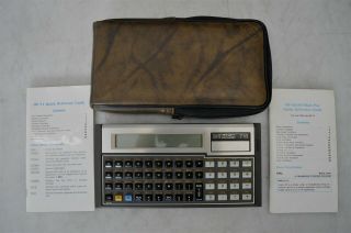 Vintage Hp 71b Scientific Calculator Hewlett Packard W/slip Case Calculators