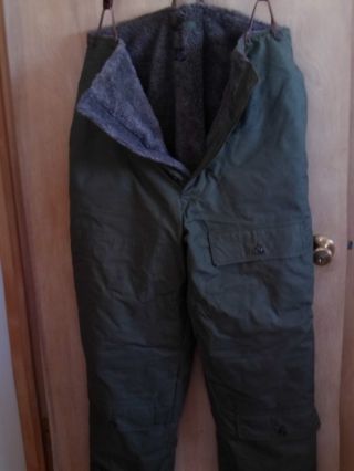 Vtg 40s Wwii Us Army Air Force Type A - 10 Pants Flight Pants Green Size 42