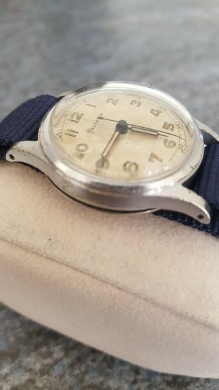 Vintage 1940s Mens Helvetia Military Sport Style Watch Serviced Cal.  800C 3