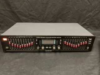 Vintage Bsr Eq - 3000 Stereo Frequency Graphic Equalizer Vfd Spectrum Analyzer