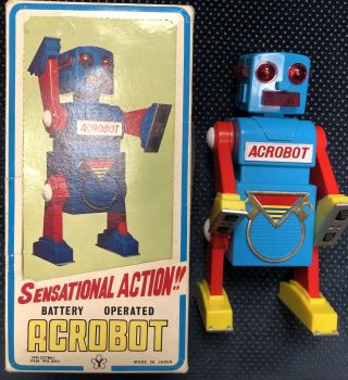 Rare Vintage Acrobot Robot/yonezawa /japan/mib