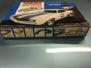 Aurora " Only At Sears " Vintage 1970 Slot Car Set - Rare