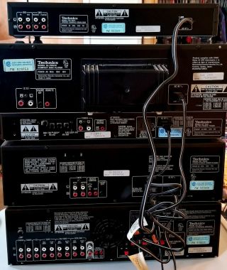 Technics SD - 62400 stereo system 1993 vintage receiver SU - G91, 4