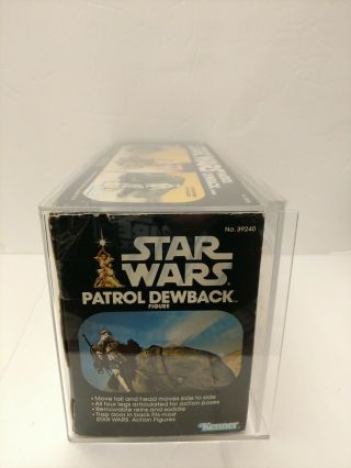 Vintage Star Wars Dewback with box,  inserts and custom acrylic case 10