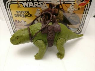 Vintage Star Wars Dewback with box,  inserts and custom acrylic case 4