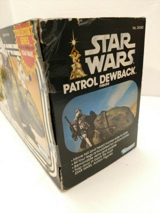 Vintage Star Wars Dewback with box,  inserts and custom acrylic case 7