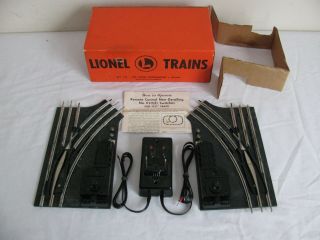 Vintage Lionel Trains O - 27 Scale Remote Control Right & Left Switches 1122 Ex