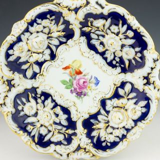 Antique Meissen Dresden Porcelain - Hand Painted Flowers Bowl - Lovely 2