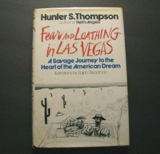 Hunter S.  Thompson Rare True 1st Ed.  Signed Fear And Loathing In Las Vegas