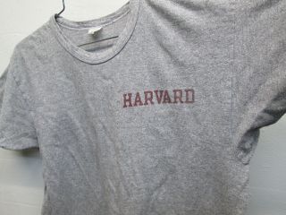 Vtg 1950 ' s - 1960 ' s Harvard t - shirt Champion USA made heather grey EUC sz XL RARE 5