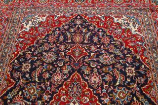 Hand - Knotted Geometric Floral 8 x 11 Wool Traditional Oriental Area Rug Carpet 12