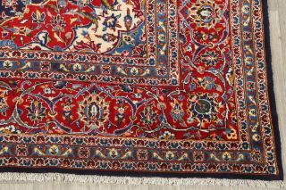 Hand - Knotted Geometric Floral 8 x 11 Wool Traditional Oriental Area Rug Carpet 5